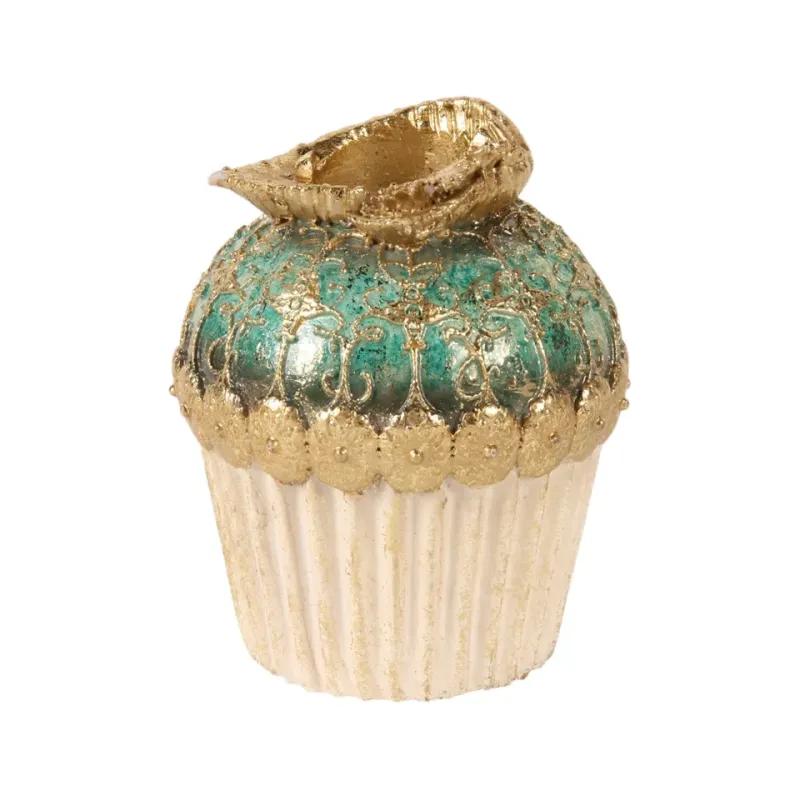 kandelaar cake 9,5 cm blauw